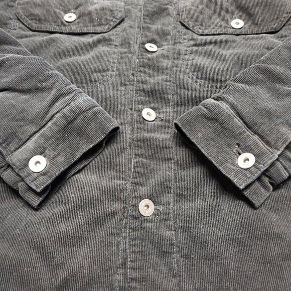 Cold Culture Mens Corduroy Jacket Sze Medium Button Up Quilt Lined Sherpa Collar - Picture 6 of 15